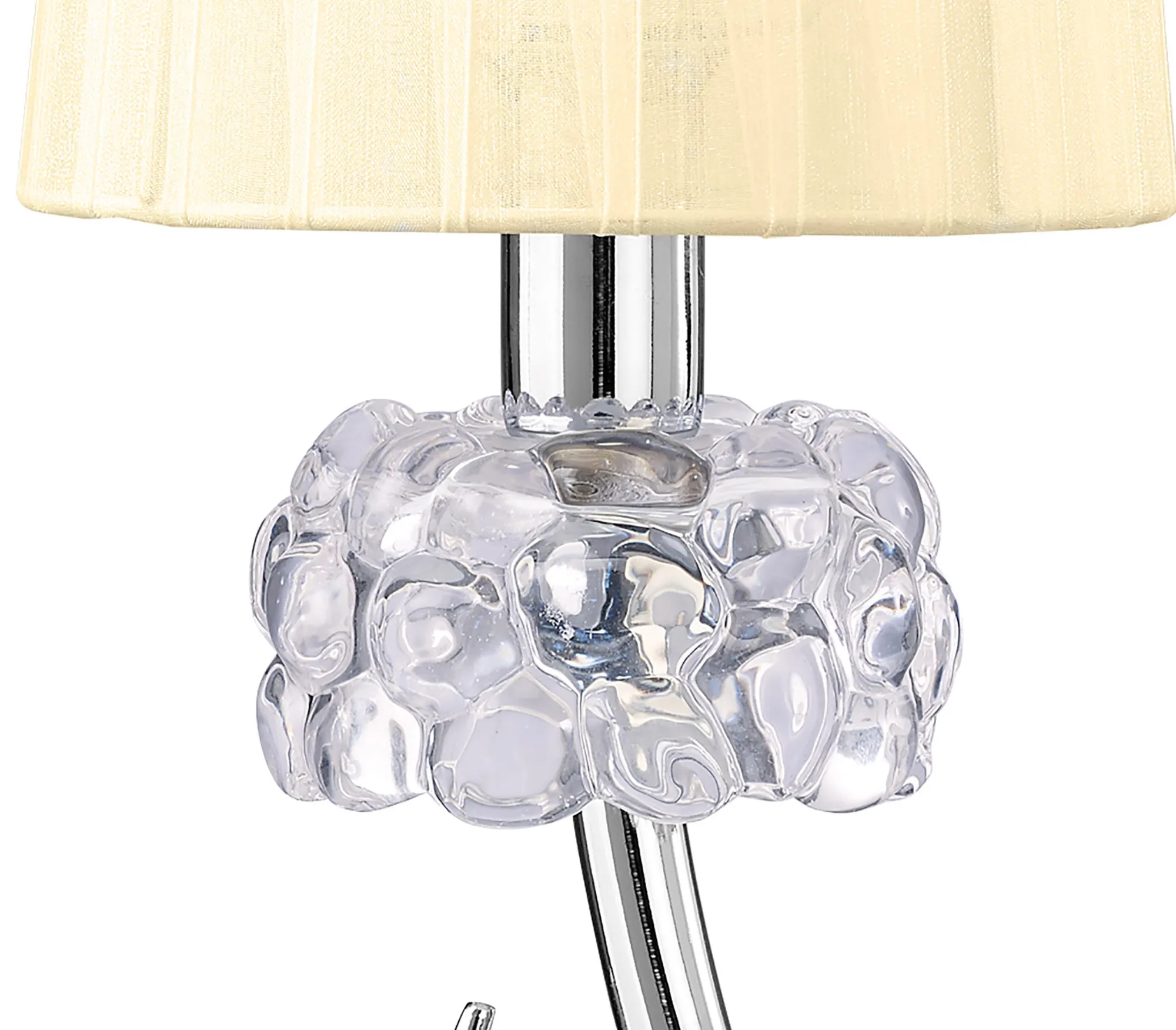 Loewe 47cm 1 Light Table Lamp M4637/CS  Mantra Loewe Polished Chrome-Cream